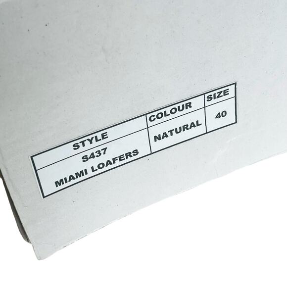 NEW Moroccan Raffia MIAMI LOAFERS SHOES Women's 40, 9 Natural Slip On Moccasin - Picture 9 of 11